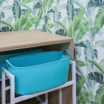 Espaço interior da lavandaria self-service Blue Lavandarias